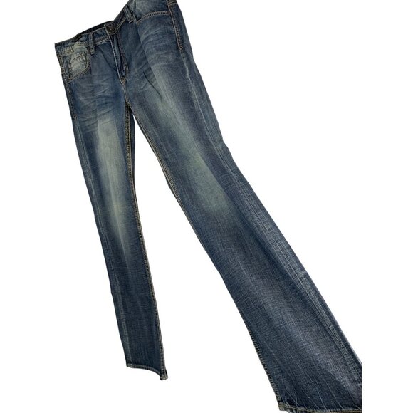 Buffalo X Buckle David Bitton Mens Jeans W36 L36 Tall Straight Brady RT10537 - Picture 8 of 10